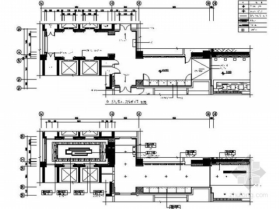 成都小区电梯施工图资料下载-[成都]某酒店电梯厅及走廊施工图