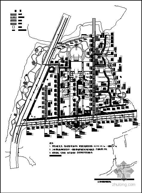 市政燃气规划图资料下载-某行政中心市政设施规划图