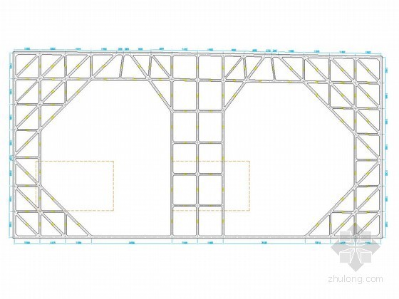 [湖北]地标建筑大型深基坑支护设计方案（29米深基坑 含两套方案）-二区B基坑支护平面 