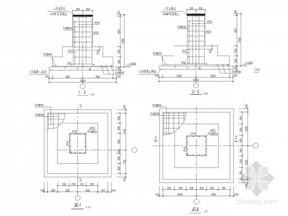 独立基础建筑施工图资料下载-钢结构工程独立基础结构施工图