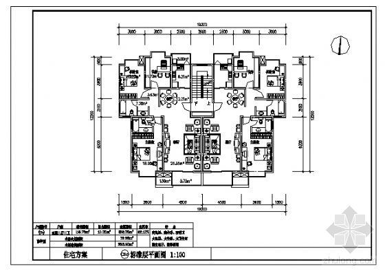 三室两厅两卫多层资料下载-三室两厅两卫（126.75m2）