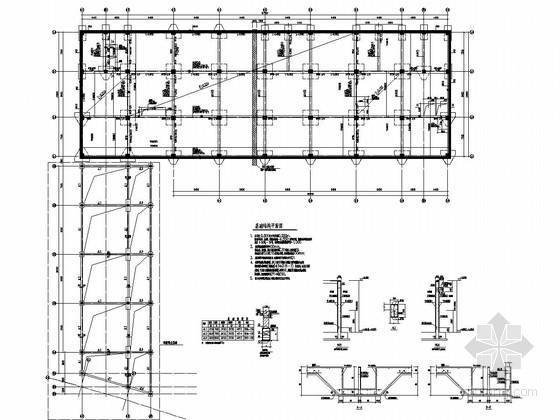 八层框架结构建筑平面图资料下载-八层框架结构机关后勤中心结构施工图