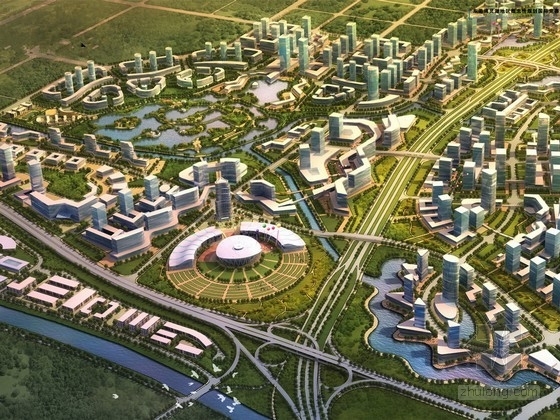 新区城市规划ppt资料下载-[广东]东莞新区城市规划及单体设计方案（知名设计院）