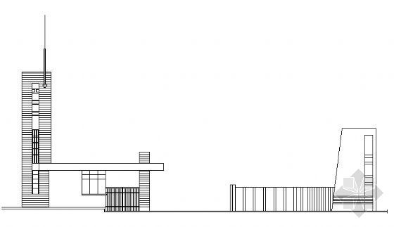 厂区建筑设计方案资料下载-某厂区大门建筑设计方案（1）