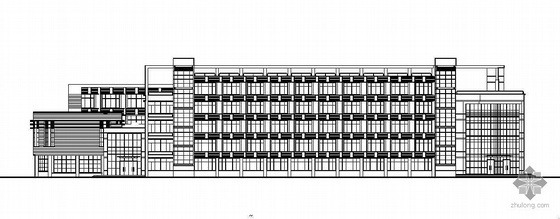 扩建建筑方案资料下载-[上海]某高等专科学校新校区扩建工程组群建筑方案及施工图