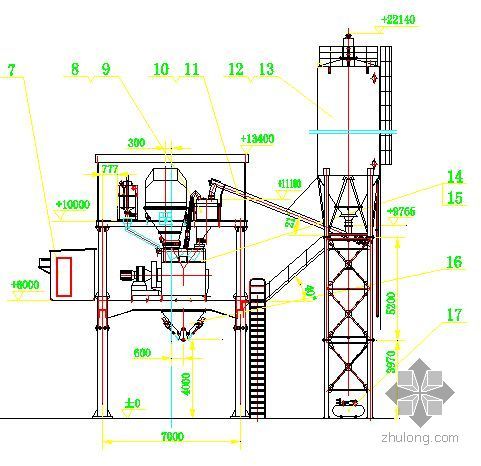 搅拌站场地规划图资料下载-HZS120型混凝土搅拌站图