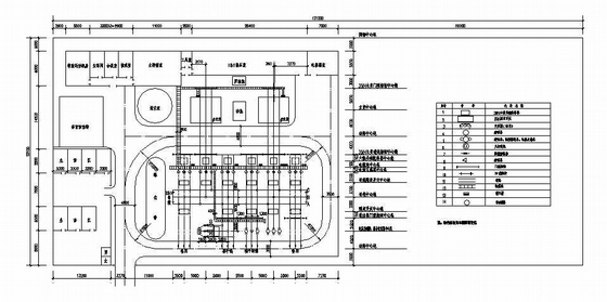 变电站总布置资料下载-某35KV变电所扩建工程电气总平面布置图