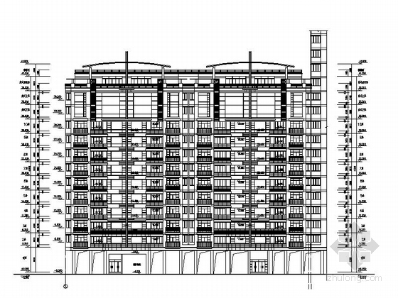 [珠海]某住宅区楼群建筑施工图-图7