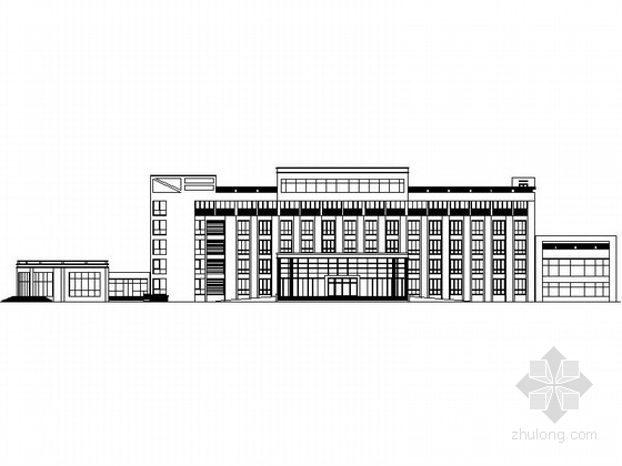 欧式办公楼建筑方案资料下载-[河南]某欧式六层办公楼建筑方案图（含效果图）