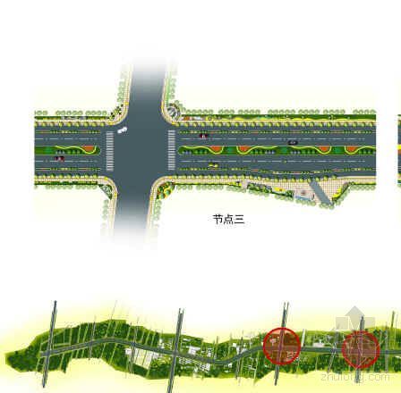 西安道路绿化及人行道设计规划方案-2