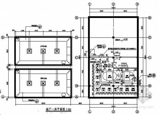 工地临建结构施工图资料下载-泵房结构施工图