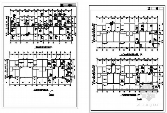 砖混结构住宅装修图资料下载-某六层砖混住宅结构设计图