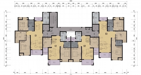 [江苏]新古典风格住宅区规划及单体设计方案文本-新古典风格住宅区规划平面图