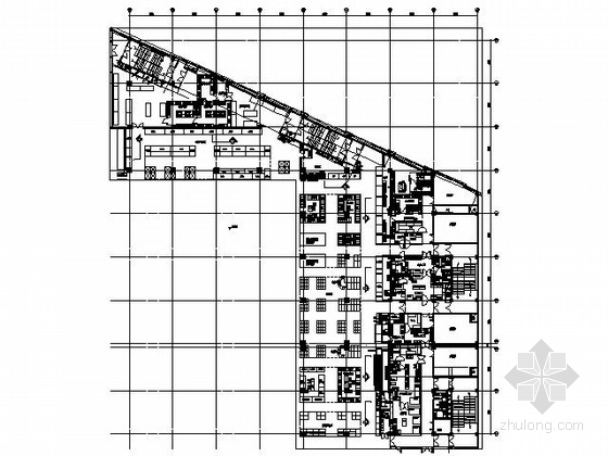 农贸市场CAD平面资料下载-[青岛]某农贸市场海鲜区平面布置方案图