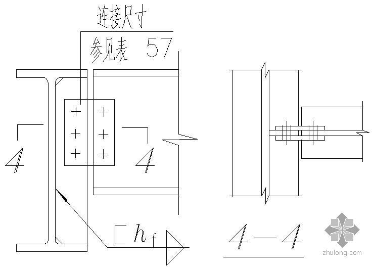 加劲板件资料下载-某用连接板与主梁加劲板双面相连节点构造详图