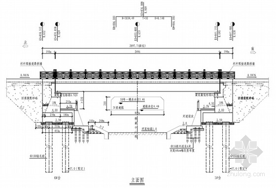 钢波纹板桥资料下载-[浙江]桥宽28.98m单跨25m后张法预应力空心板桥图纸40张（ 双排钻孔灌注桩基础）