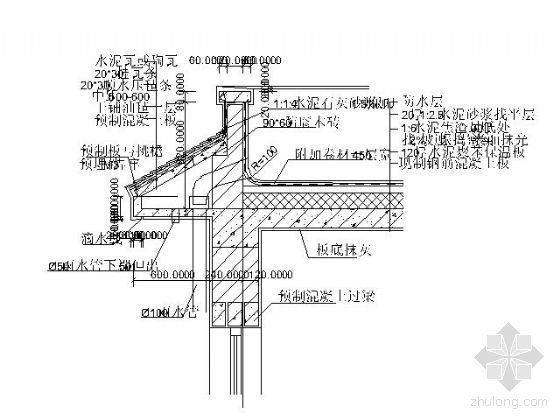 琉璃瓦檐口详图资料下载-檐口详图大样集