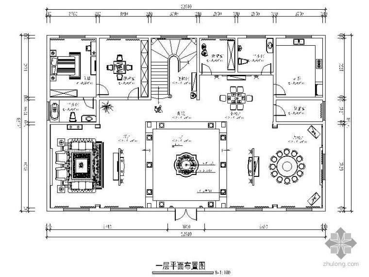 诸暨住宅设计资料下载-[诸暨]简欧某别墅施工图（含效果）