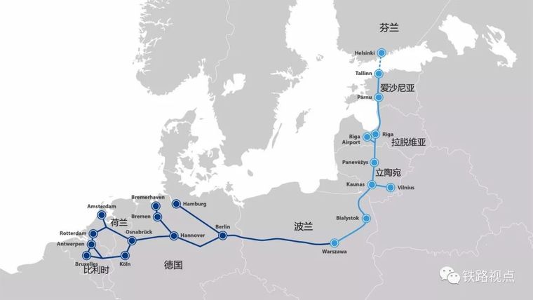 比利时安特卫普港资料下载-波罗的海铁路将于2026年开通