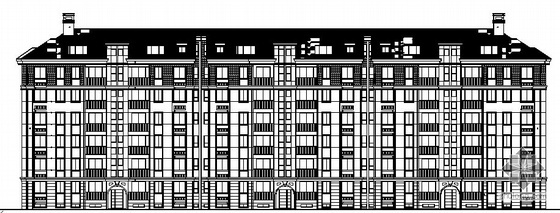 六层带阁楼坡屋顶住宅建筑资料下载-[丹阳]某六层住宅楼(22号)建筑施工图（带阁楼）