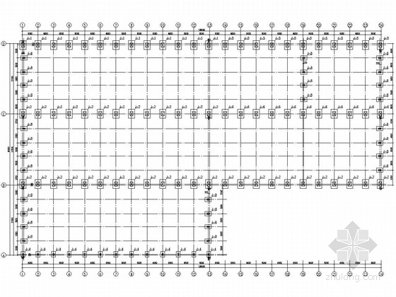 10000钢结构施工图资料下载-钢结构厂房结构施工图之一（带吊车）