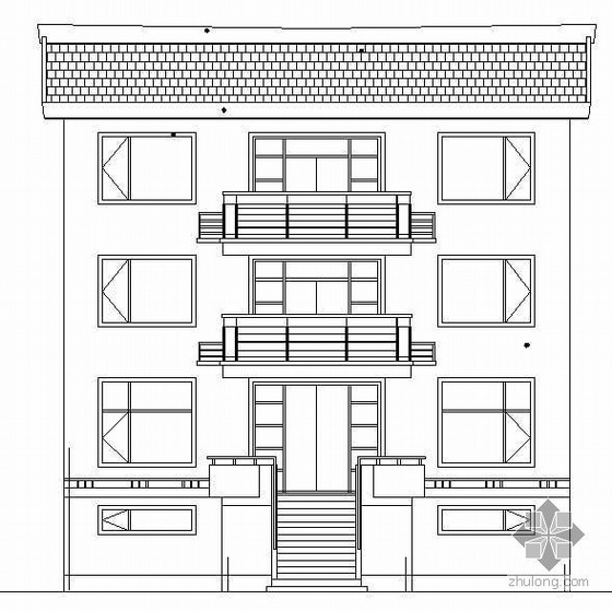 农村小别墅CAD设计图资料下载-某农村三层小别墅建筑结构水电施工图