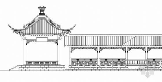 古建长廊设计资料下载-古建长廊建筑施工图