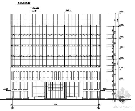 [温州]某甲级设计院设计六层设备厂办公综合楼建筑方案套图-办公综合楼