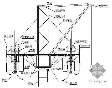 120m钢箱梁设计图纸资料下载-大连某120m烟囱滑模施工方案