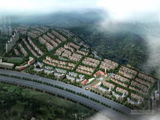 深圳居住小区规划资料下载-[深圳]某住宅小区总体规划及单体设计方案文本（含CAD）