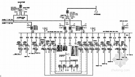 某电厂6KV接线图资料下载-某电厂6KV接线图