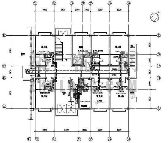 大同空调设计资料下载-大同市某监控中心综合楼空调设计图