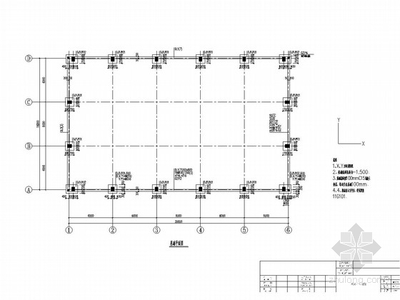 地上单层混凝土排架结构资料下载-[湖南]单层钢筋混凝土排架结构工业厂房结构施工图