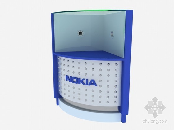 窗膜产品展览特装3D模型资料下载-电子产品柜3D模型下载