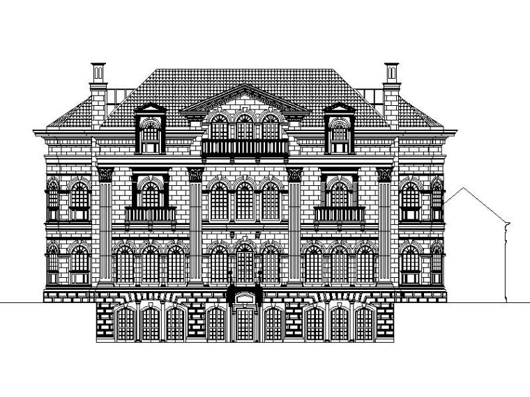 欧式别墅建筑方案图纸资料下载-[上海]国外设计院纯欧式风格大型别墅区设计方案图纸（多国风格）