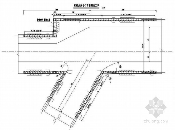 隧道车行横洞施工资料下载-双线分离式隧道车行横洞构造节点详图设计