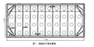 外支撑钢板桩施工方案资料下载-[广西]大桥工程钢板桩围堰施工方案