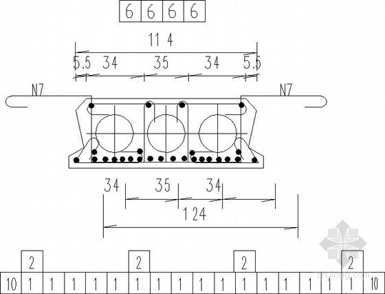 10米空心板梁钢筋资料下载-10米空心板预制钢筋节点详图