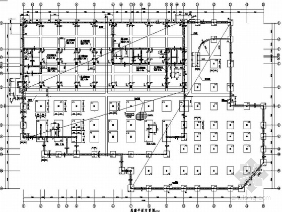 医院直线加速器机房模板资料下载-新疆某医院综合医疗楼结构图