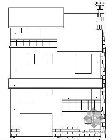 六联排别墅cad资料下载-[青岛市]某六户联排别墅建筑施工图设计
