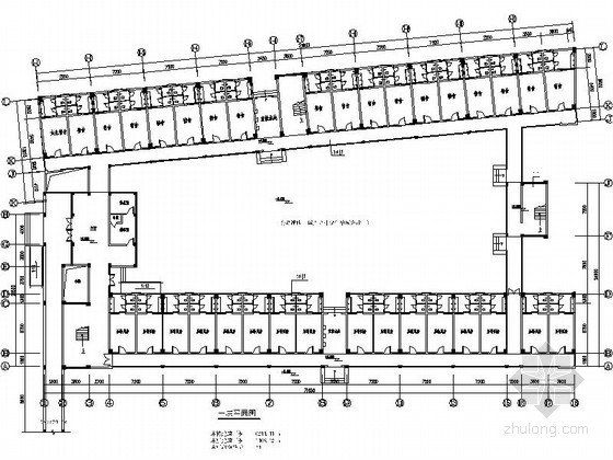 [东莞]某中学六层学生宿舍建筑方案图（3、4号）- 