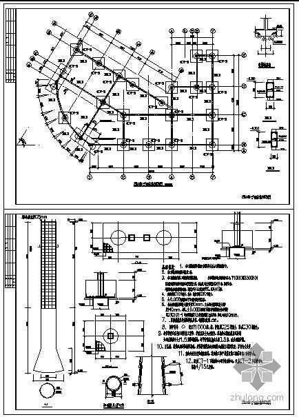 挖孔桩大样图怎么看资料下载-某人工挖孔桩大样图