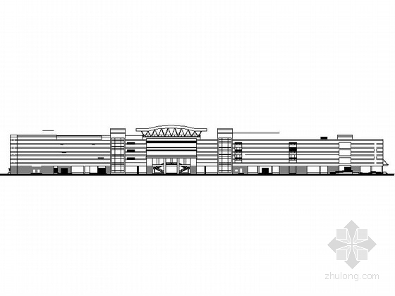 3层现代建筑资料下载-[上海]3层现代风格磁悬浮列车运营站建筑设计施工图（含效果图 知名设计院）