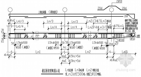钢筋混凝土配筋图cad资料下载-钢筋混凝土梁配筋平法表示说明