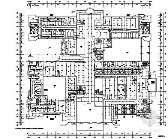 医技楼建筑图纸资料下载-浙江某医院四层门诊医技楼电气施工图