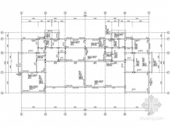 住宅地下室剖面资料下载-[云南]5层带地下室框架住宅结构施工图