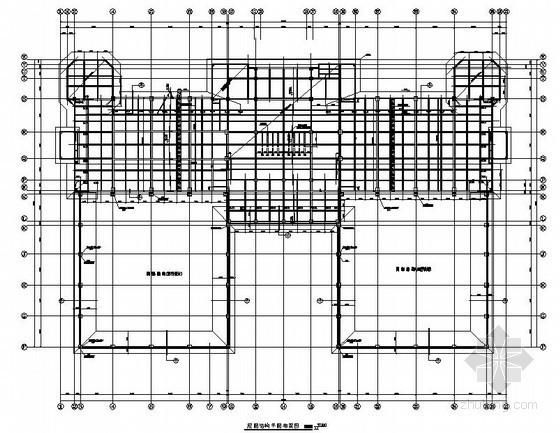 框架剪力墙抗震结构设计资料下载-[安徽]框架剪力墙结构运动中心结构设计图（四层 桩基础）