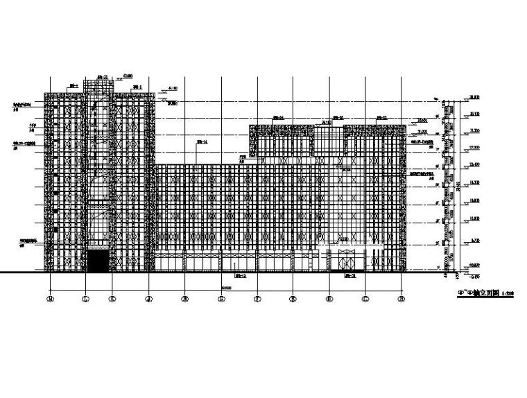 [浙江]高层框架结构县级现代风格机关办公楼建筑施工图-高层框架结构县级现代风格机关办公楼建筑