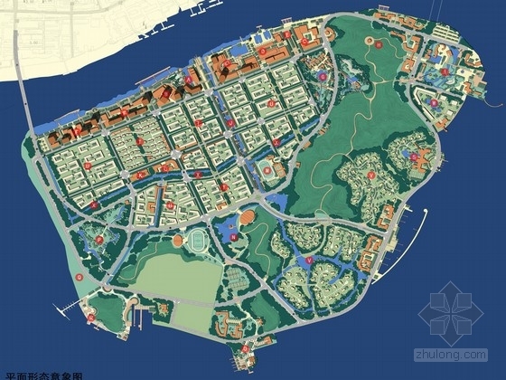 旅游城市形象设计资料下载-[浙江]滨江旅游城市景观规划设计方案
