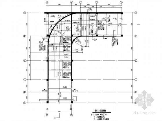 7层办公楼核心筒平面图资料下载-四十六层框架核心筒结构办公楼结构施工图